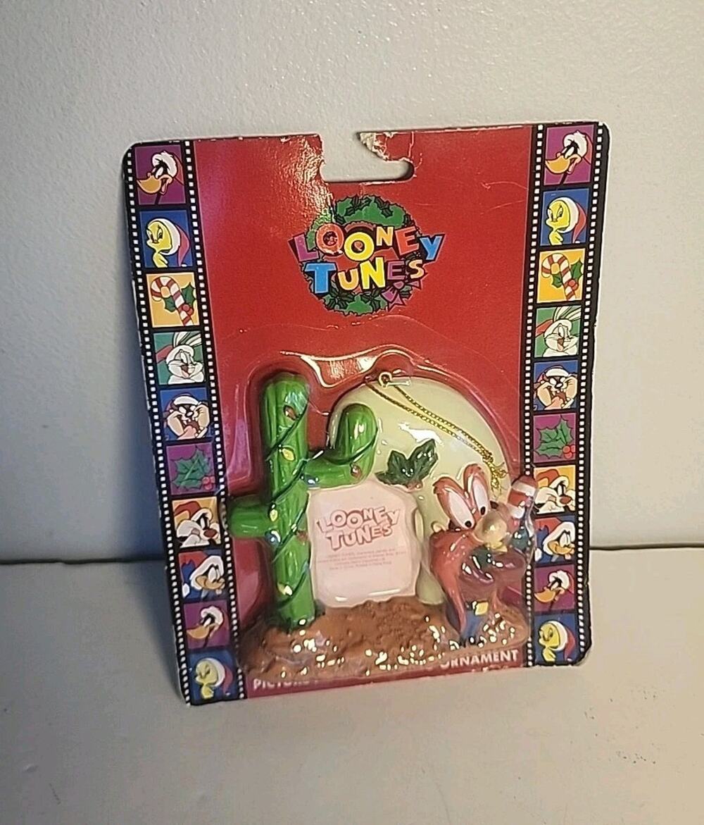 Looney Tunes 1997 Yosemite Sam Christmas Picture Frame Ornament